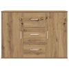 vidaXL Sideboard Artisan Oak 90x29.5x65 cm Engineered Wood