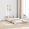 vidaXL Bed Frame with Headboard with Storage Brown 90 x 200 cm Wood