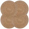 vidaXL Seagrass Placemets 4 pcs Natural 100% Seagrass