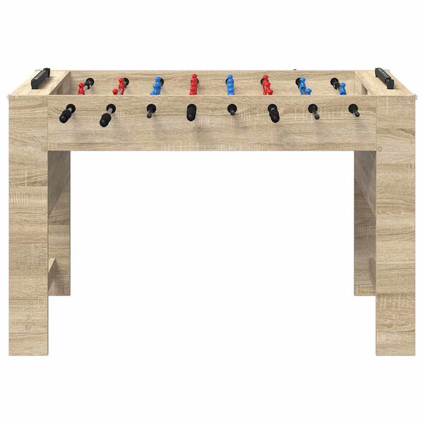 vidaXL Foosball Table Sonoma Oak 125 x 60.5 x 80 cm Engineered Wood