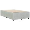 vidaXL Bed Frame without Mattress Light Grey 120x200 cm Velvet