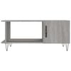 vidaXL Coffee Table Grey Sonoma 90x50x40 cm Engineered Wood