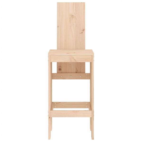 vidaXL Bar Stools 2 pcs 40x42x120 cm Solid Wood Pine