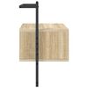 vidaXL Bedside Cabinet Wall-mounted Sonoma Oak 35x30x51 cm Engineered Wood