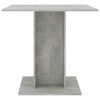 vidaXL Dining Table Concrete Grey 80x80x75 cm Engineered Wood