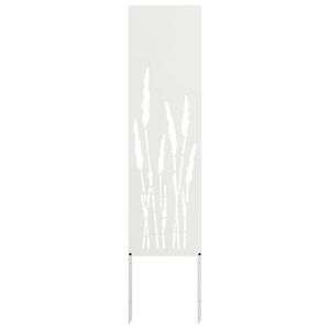 vidaXL Garden Privacy Screen White 32 x 140 cm Cold-rolled steel