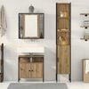 vidaXL Bathroom Furniture Set 3 pcs Artisan Oak Engineered Wood