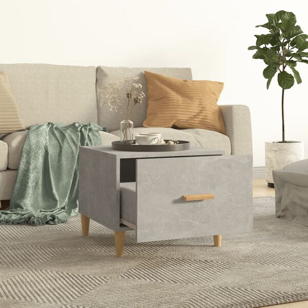 vidaXL Coffee Tables 2 pcs Concrete Grey 50x50x40 cm Engineered Wood