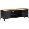vidaXL TV Cabinet 120x30x40 cm Solid Rough Mango Wood