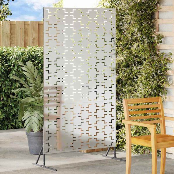 vidaXL Privacy Screen Grey 100 x 50 x 180 cm Steel