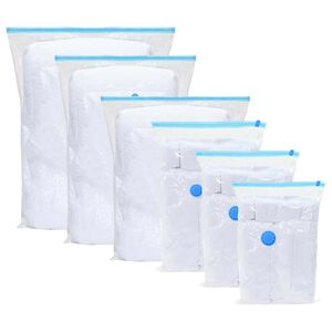 vidaXL Storage Bags Wall-mounted 5 pcs Transparent and Blue 70 x 50 cm