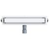 vidaXL Shower Drain 2-in-1 with 360&deg; Siphon Silver 54 x 11 x 9.5 cm