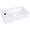 vidaXL Wash Basin 400x220x90 mm SMC White