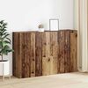 vidaXL Wall-Mounted Cabinet 2 pcs Old Wood 69.5 x 34 x 90 cm