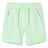 Kids' Shorts with Drawstring Bright Green 92