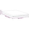 vidaXL Mattress White 140 x 190 cm Pocket Spring
