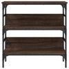 vidaXL Console Table Brown Oak 75x32x75 cm Engineered Wood