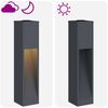 vidaXL Solar Led Pathway Light 2 pcs Anthracite Cold Rolled Steel