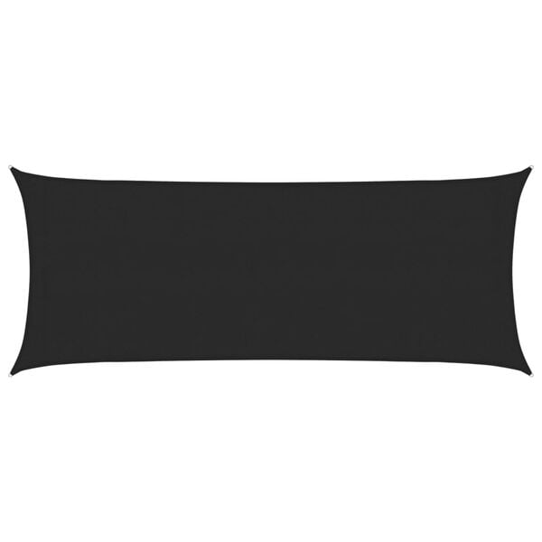 vidaXL Sunshade Sail 160 g/m² Black 2x5 m HDPE