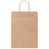vidaXL Paper Bags 50 pcs with Handles Brown 26x12x35 cm