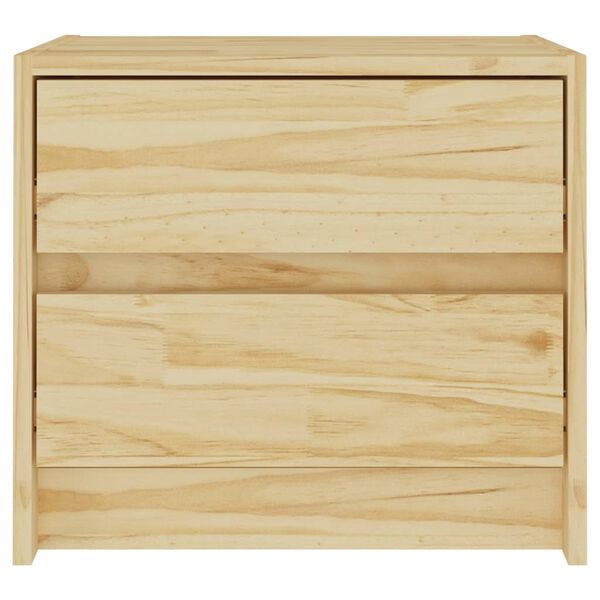 vidaXL Bedside Cabinet 40x30.5x35.5 cm Solid Pine Wood