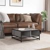 vidaXL Coffee Table Grey Sonoma 60.5x60.5x30 cm Engineered Wood and Metal