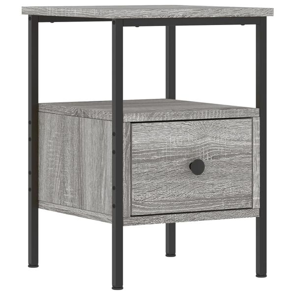 vidaXL Bedside Cabinets 2 pcs Grey Sonoma 34x36x50 cm Engineered Wood