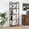 vidaXL Bookshelf Smoked Oak 56 x 34 x 171 cm Engineered Wood