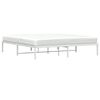 vidaXL Metal Bed Frame without Mattress White 183x213cm
