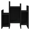 vidaXL Side Cabinet Black 60x26x60 cm Engineered Wood