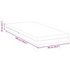 vidaXL Mattress White 90 x 190 cm Foam