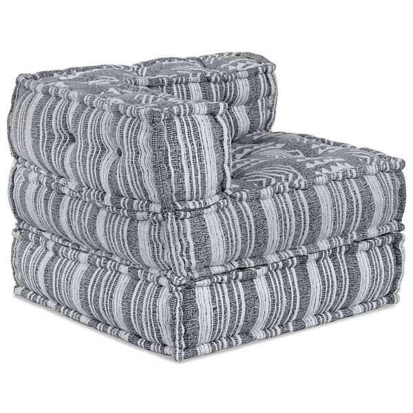 vidaXL Modular Sofa 2 pcs Grey 140 x 70 x 56 cm Fabric