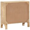 vidaXL Sideboard 80x30x73 cm Solid Mango Wood and Natural Cane