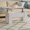 vidaXL Coffee Table High Gloss White 79x49x41 cm Engineered Wood