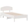 vidaXL Bed Frame without Mattress White 90x190 cm Single Solid Wood Pine