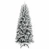 vidaXL Artificial Christmas Tree with 300 LEDs White 93 x 93 x 240 cm