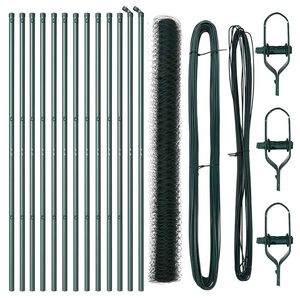 vidaXL Fence Post Green 25 x 1.5 m (50 mm mesh) Steel