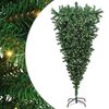 vidaXL Upside-down Artificial Pre-lit Christmas Tree with Ball Set PVC