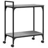 vidaXL Kitchen Trolley Grey Sonoma 60.5x31x72.5 cm Engineered Wood