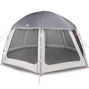 vidaXL Pool Tent with Removable Fly & Mesh Walls Grey 510x510 cm