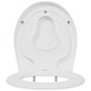 vidaXL Toilet Seat White 47 x 37 x 4 cm Duroplast