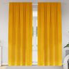 vidaXL Blackout Curtains 2 pcs Mustard Yellow 140 x 245 cm Velvet