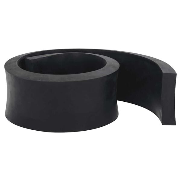 vidaXL Rubber Edge for Snow Plow Black 80x8x2 cm