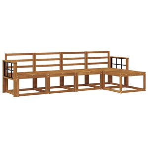 vidaXL Outdoor Sofa Set 5 pcs Natural Solid Acacia Wood