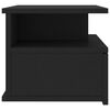 vidaXL Floating Nightstand Black 40x31x27cm Engineered Wood
