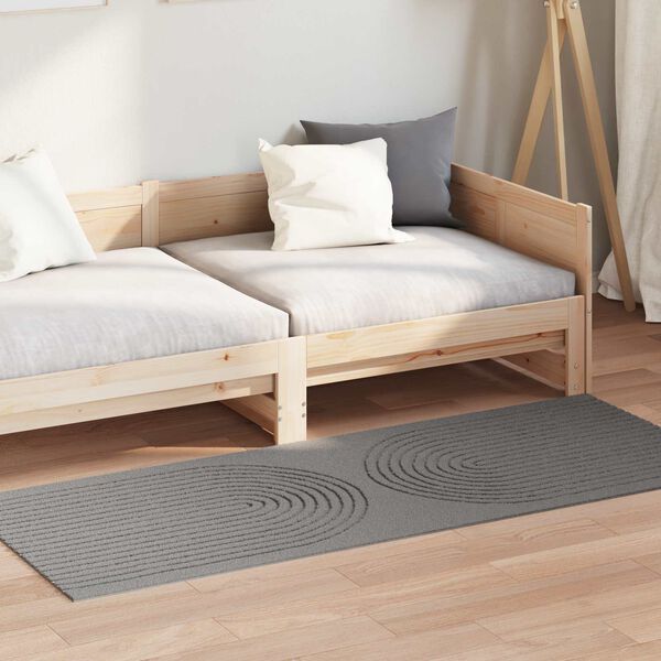 vidaXL Area Rugs Rectangular HUARTE Grey 150 x 80 cm Polyester