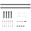vidaXL&nbsp;Sliding Cabinet Door Kit 183 cm Carbon Steel