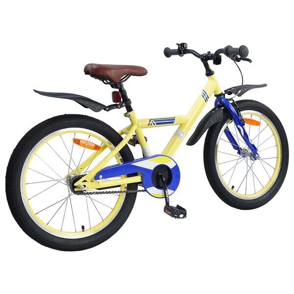 vidaXL Kids Bike 18'' for 5-7 Years Old Yellow