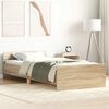 vidaXL Bed Frame without Mattress Sonoma Oak 100x200 cm Engineered Wood