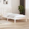 vidaXL Bed Frame without Mattress White 90x200 cm Solid Wood Pine